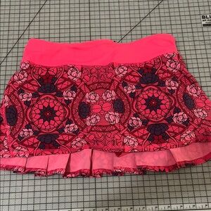 lululemon athletica Vibrant Pink Patterned Mini Skirt